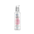 Clear plastic bottle with silver pump of swiss navy playful flavours 4 in 1 cotton candy warming lubricant 4oz