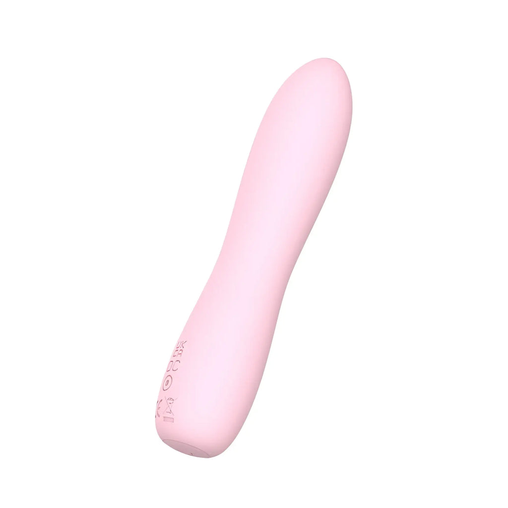 Sxe bella silicone 140mm bullet massager pink with smooth rounded contours and subtle base texturing for gentle vibration