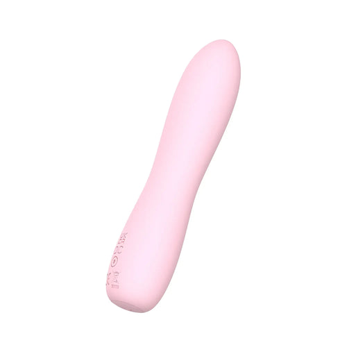 Sxe bella silicone 140mm bullet massager pink with smooth rounded contours and subtle base texturing for gentle vibration