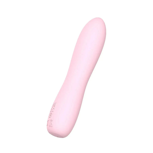 Sxe bella silicone 140mm bullet massager pink with smooth rounded contours and subtle base texturing for gentle vibration