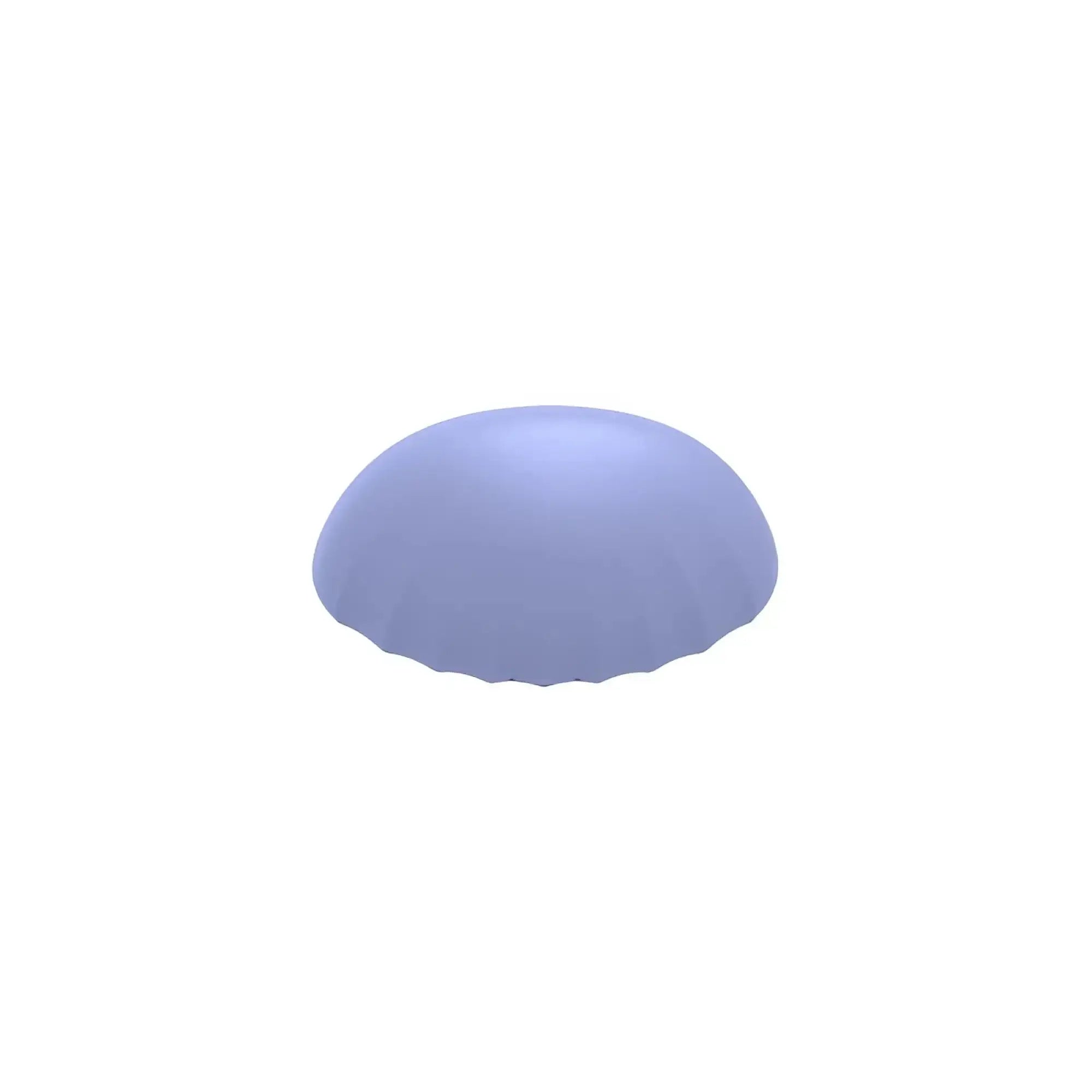 SXE Destiny vibrating massager soft lavender silicone dome cover with scalloped edge for comfortable use