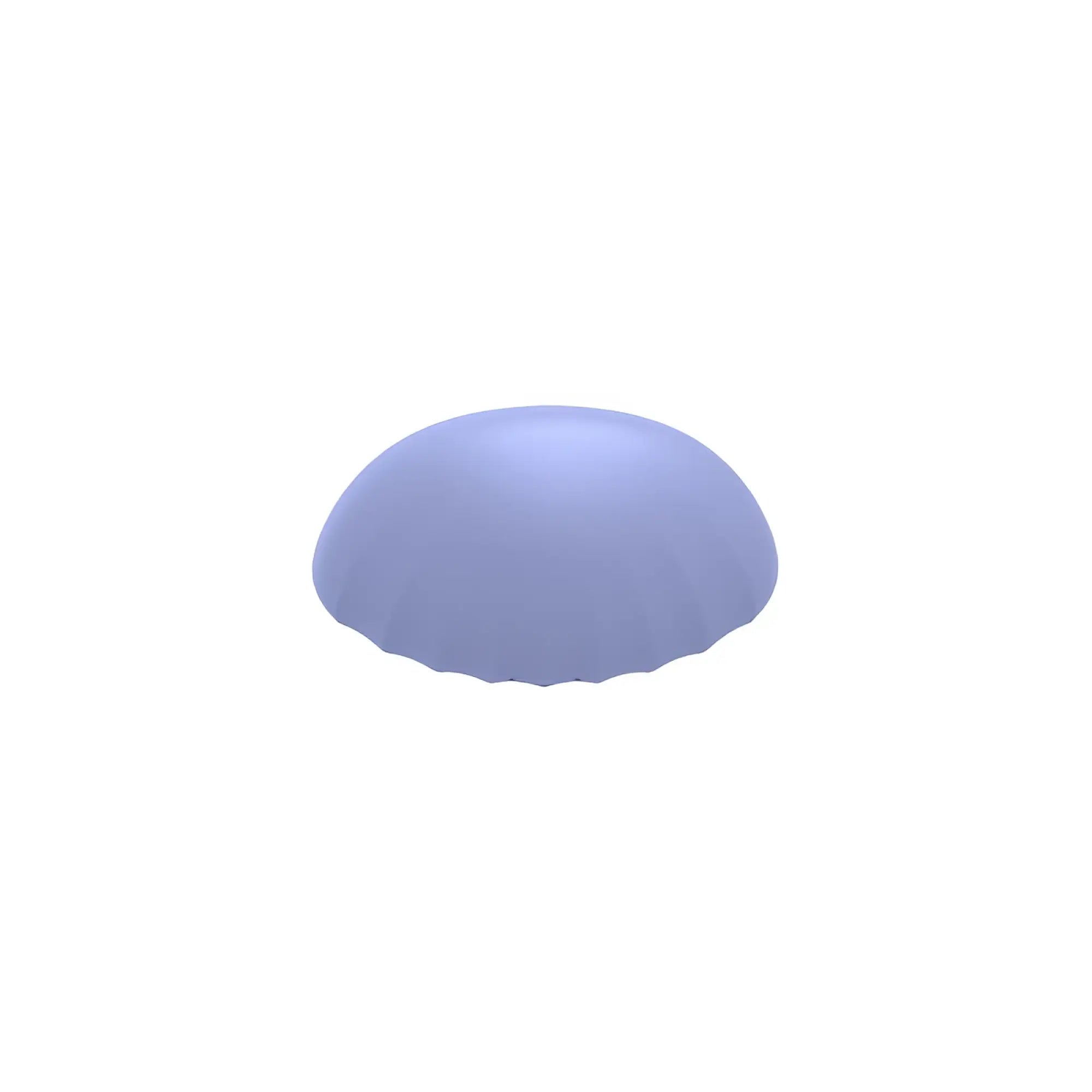 SXE Destiny vibrating massager soft lavender silicone dome cover with scalloped edge for comfortable use