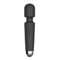 Black silicone-wrapped SXE SXE Juliet USB 20 mode massage wand with metallic tip and textured grip for versatile use