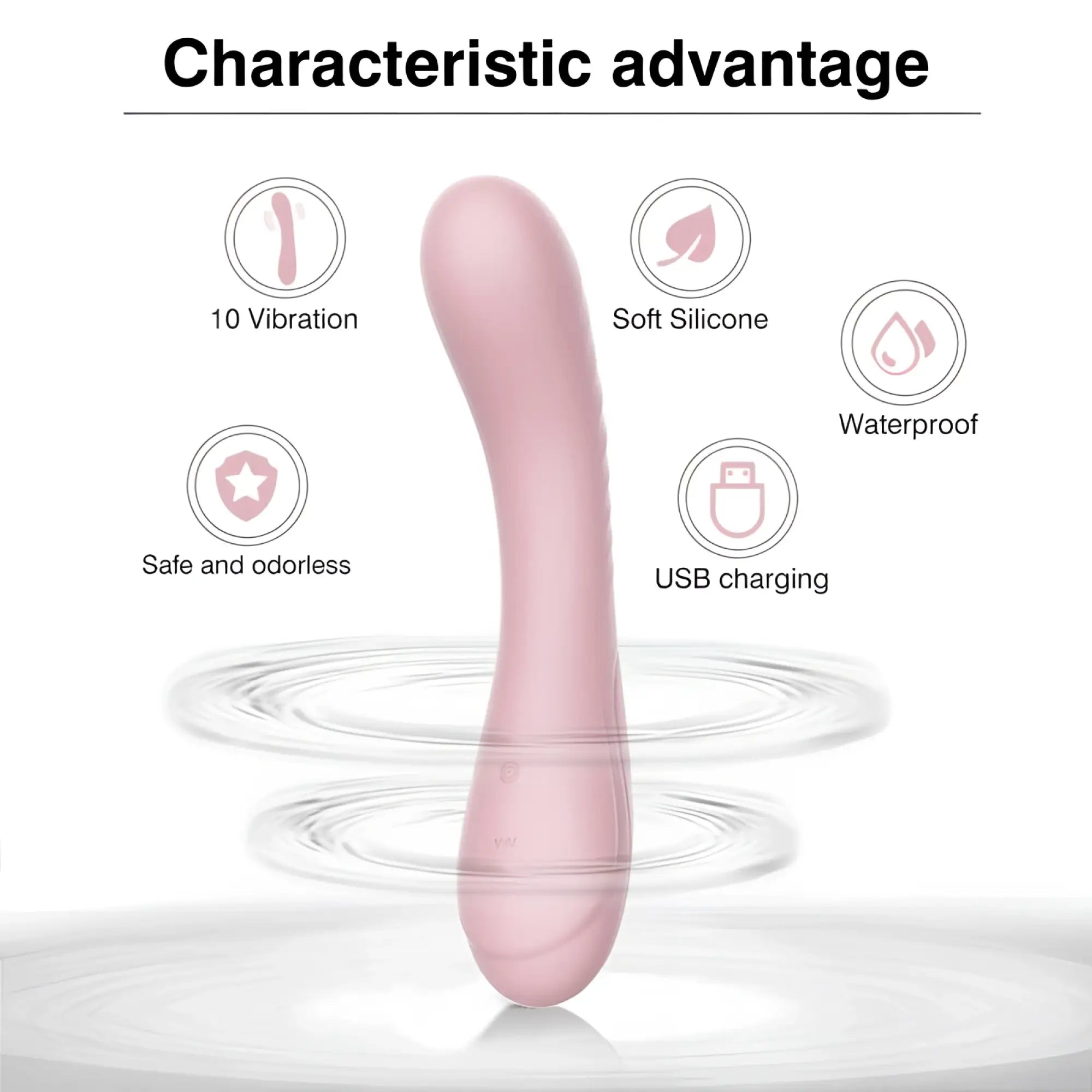 Pink soft silicone sxE maya curve vibrator with usb charging capability designed for personal use