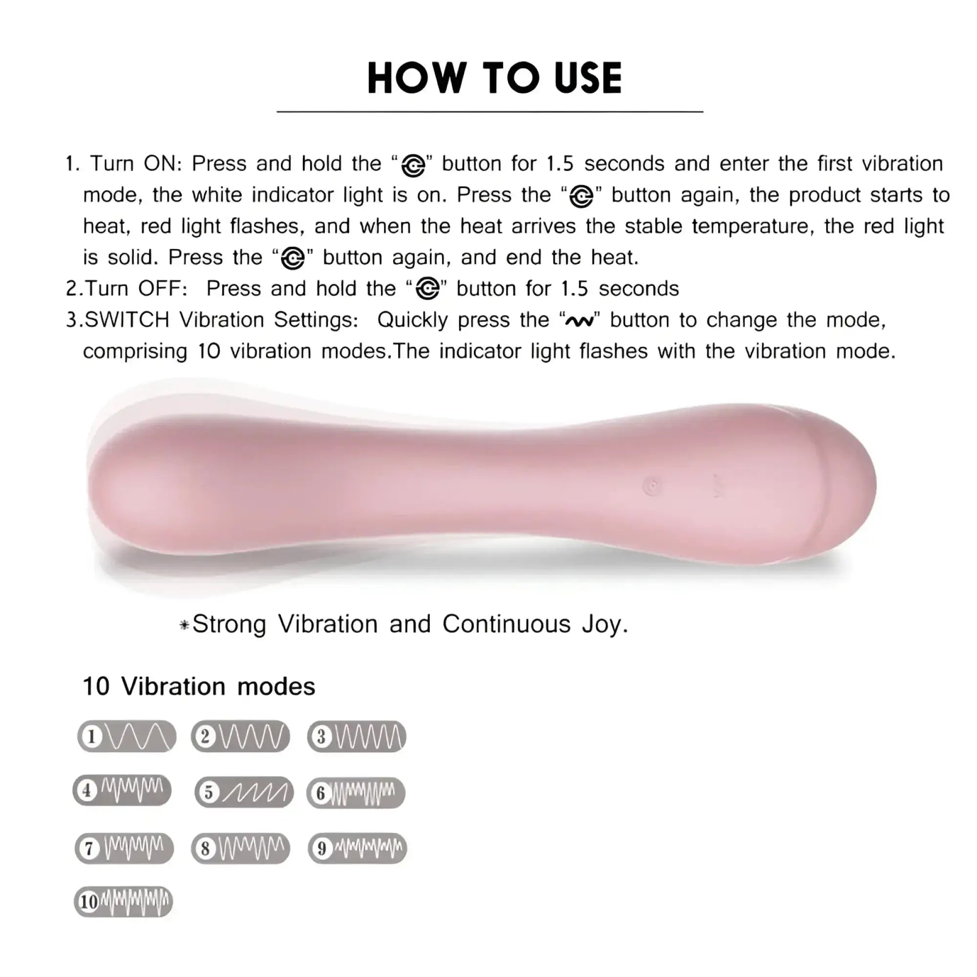 Sxe maya curve silicone vibrator in pink with smooth ergonomic design and central button for easy operation