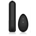 Sxe sxe ricardo remote control bullet vibrator black cylindrical silicone vibrator with matching oval remote and two buttons