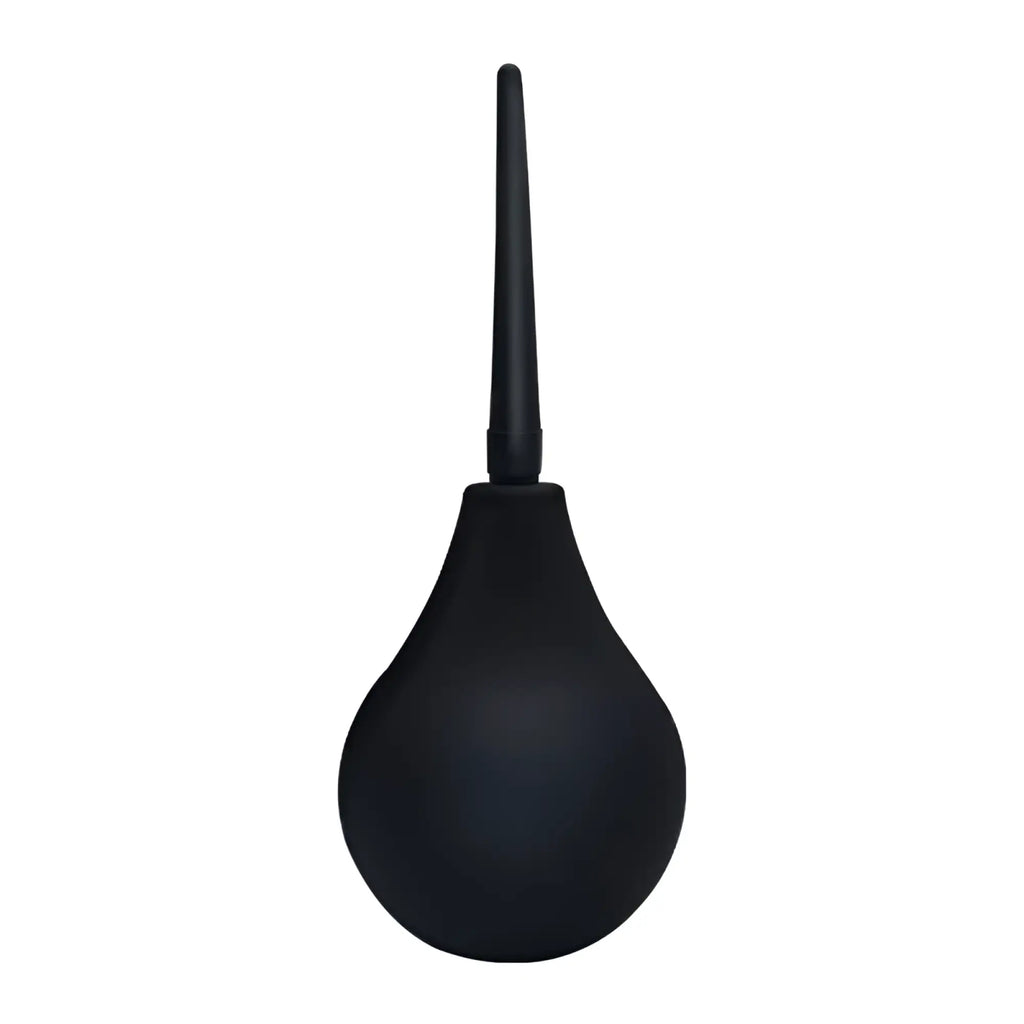 Black rubber bulb suction device with long slender nozzle for sxe silicone anti backflow douche 180ml