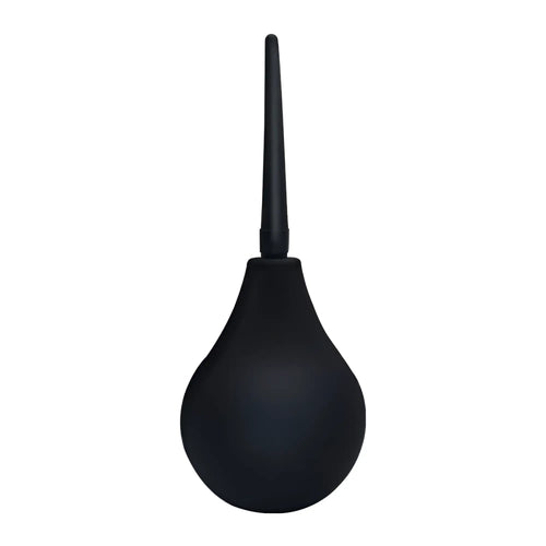 Black rubber bulb suction device with a long slender nozzle for sxe silicone anti backflow douche 224ml