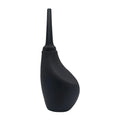 Black silicone ergonomic anti-backflow douche 360ml with slender nozzle bulb syringe for hygienic use
