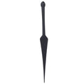 Black silicone dart-shaped Tantus Dragon Tail Onyx with rounded top and tapered point for personal use