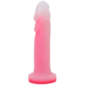 Tantus Flurry dual density dildo rose quartz translucent pink silicone with gradient fade from white to vibrant pink
