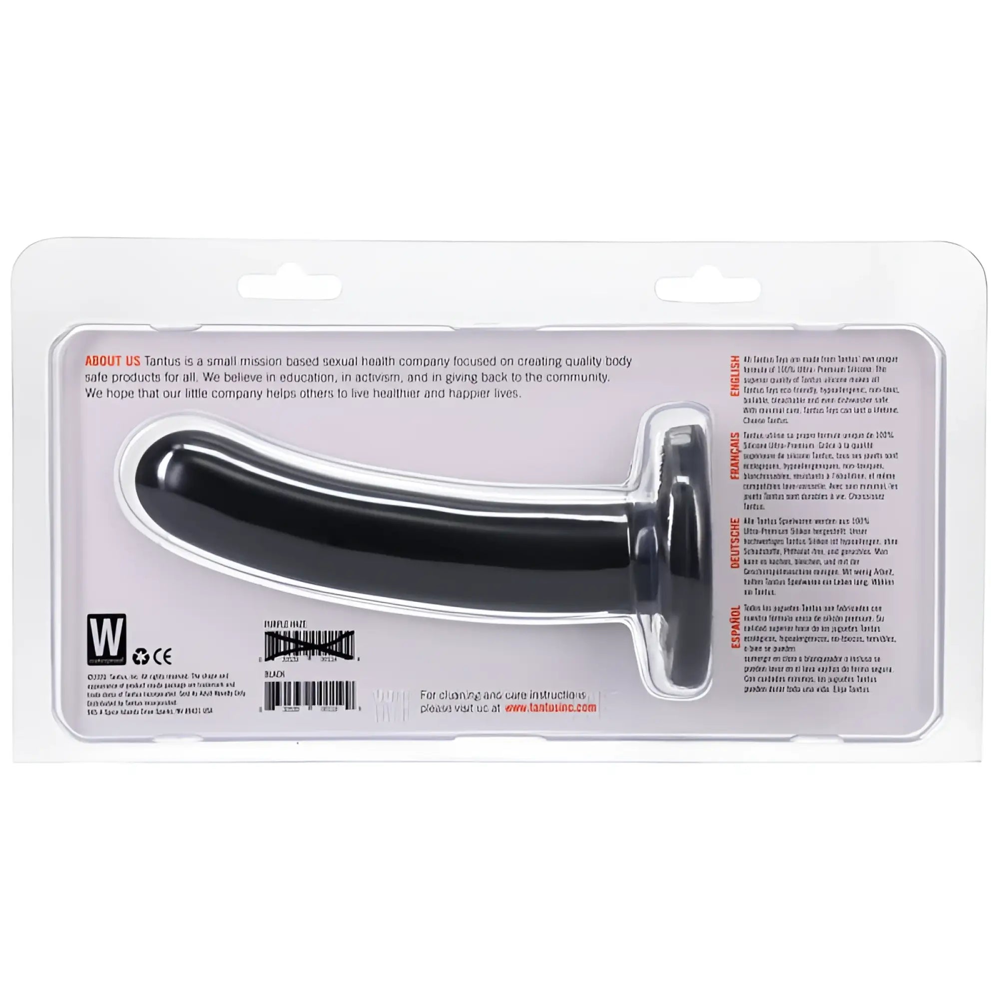 Black silicone tantus silk dildo medium onyx with sleek ergonomic design and smooth finish