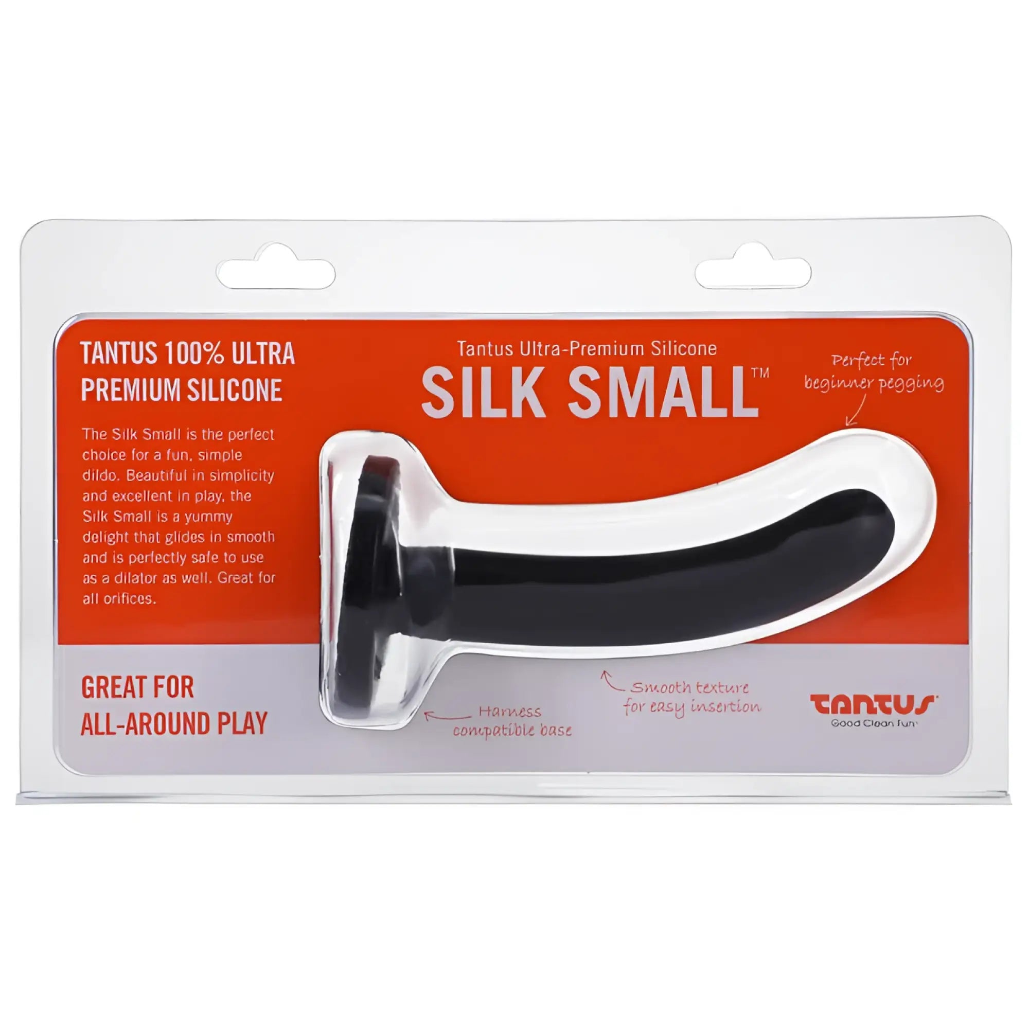 Black and white tantus silk dildo small onyx made of 100 percent ultra premium silicone for intimate use