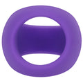 Tantus Stirrup silicone cock ring in lilac with a smooth rounded rectangular shape made of purple silicone