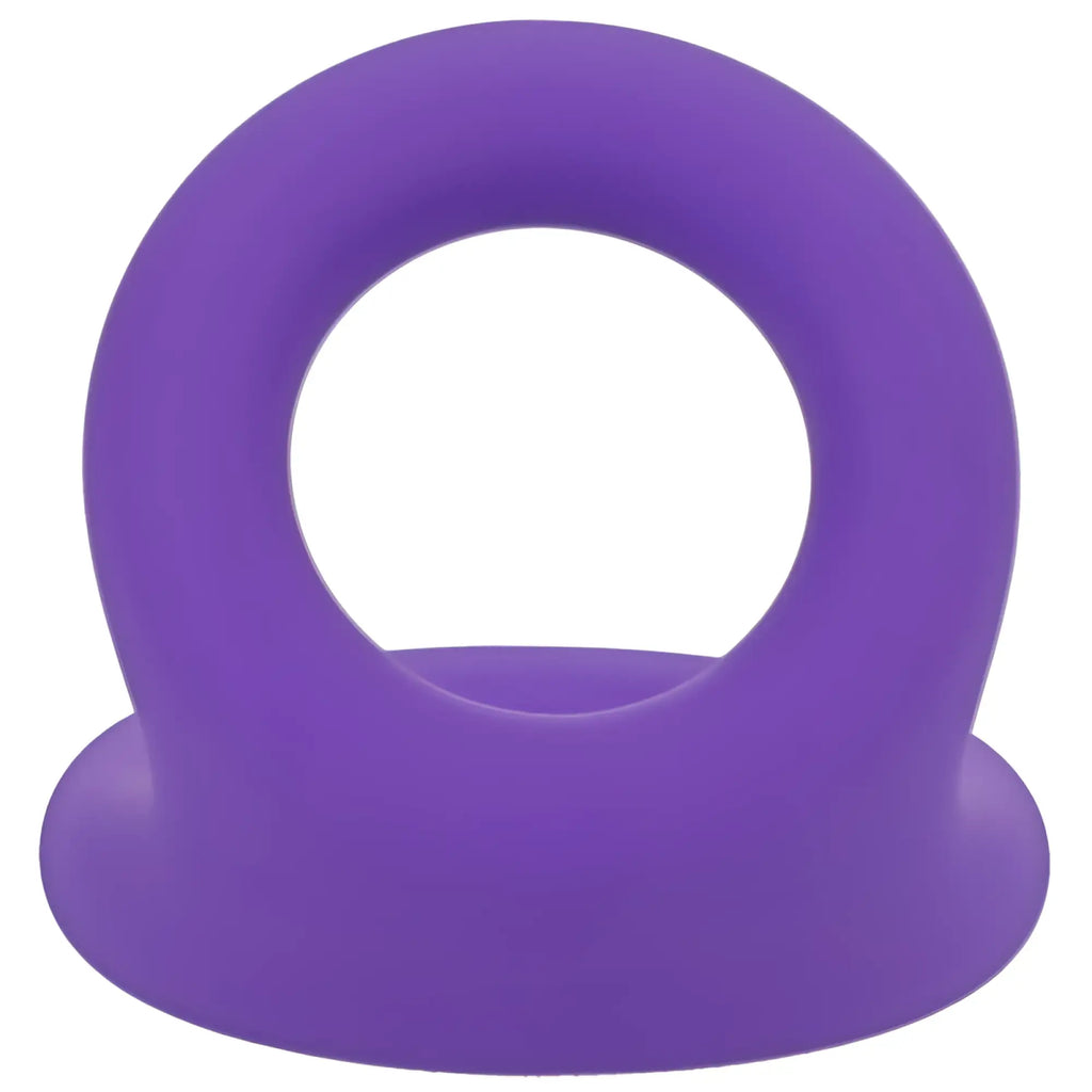 Purple silicone cock ring with rounded base from tantus uplift silicone cock ring lilac collection