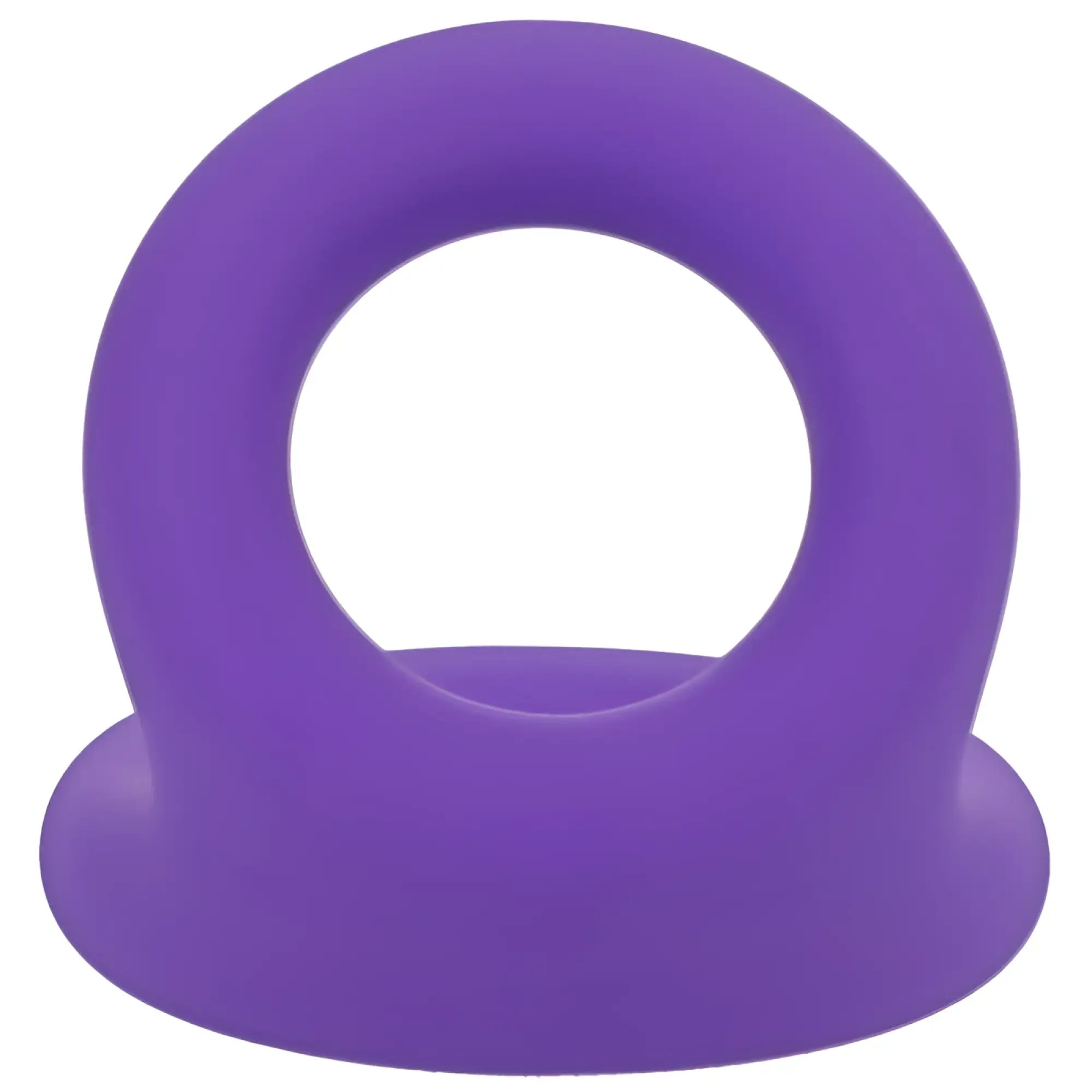 Purple silicone cock ring with rounded base from tantus uplift silicone cock ring lilac collection