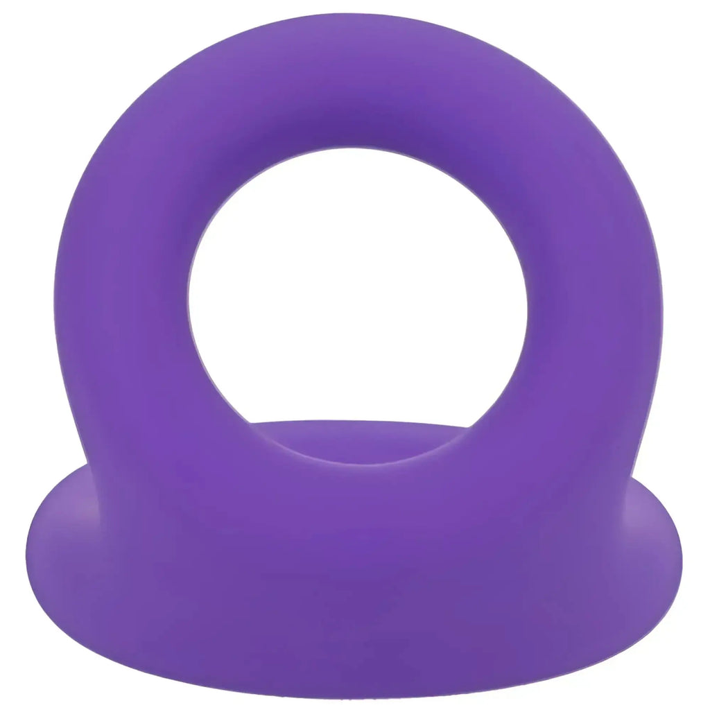 Purple silicone cock ring with rounded base from tantus uplift silicone cock ring lilac collection