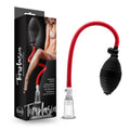 Red and black Temptasia beginners clitoral pumping system with a flexible silicone tube for gentle stimulation