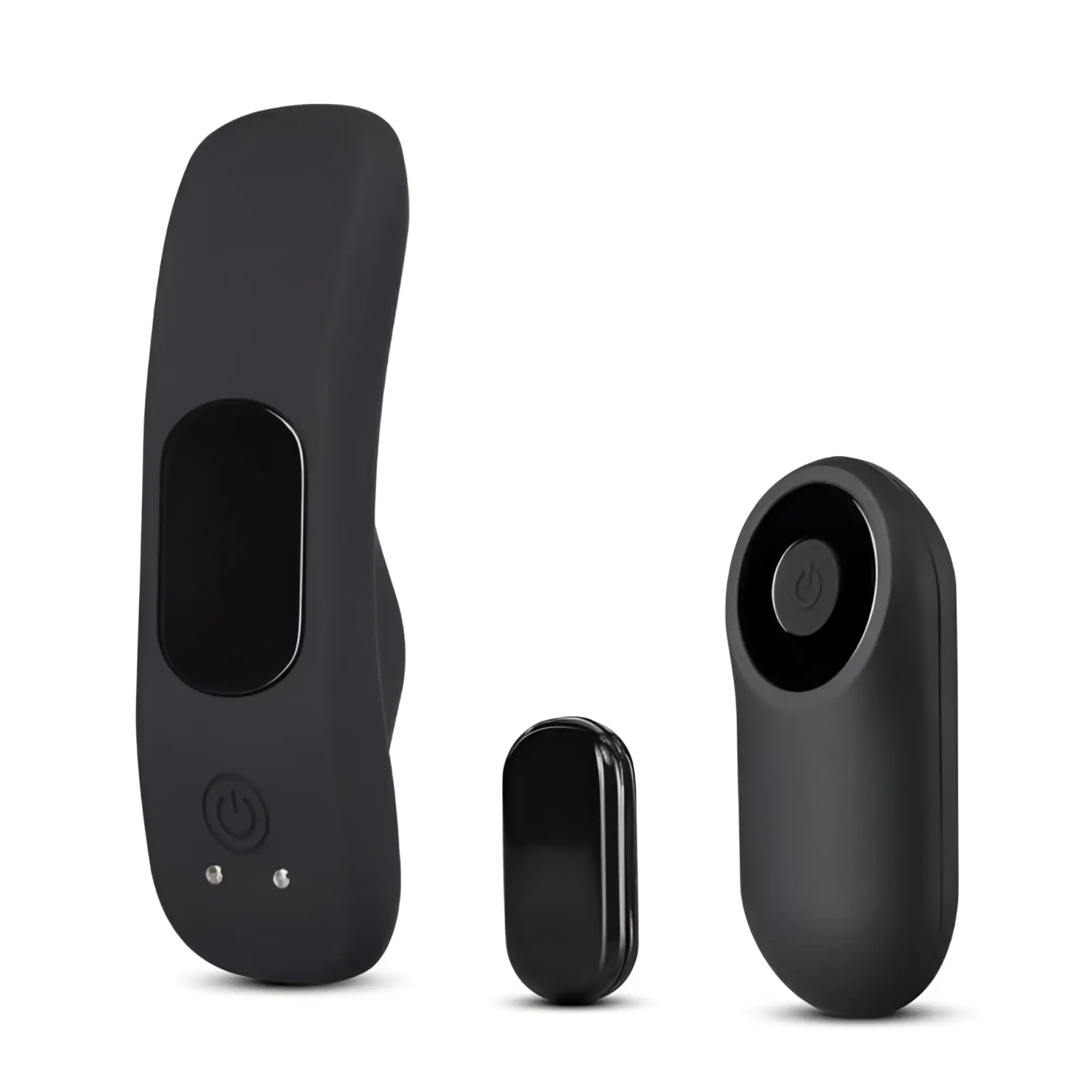 Black silicone remote control and receiver set for temptasia panty vibe personal vibration device