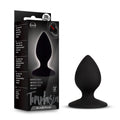 Temptasia slave plug black made of black silicone with tapered tip and smooth rounded design for comfortable use