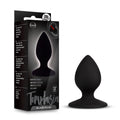 Temptasia slave plug black made of black silicone with tapered tip and smooth rounded design for comfortable use