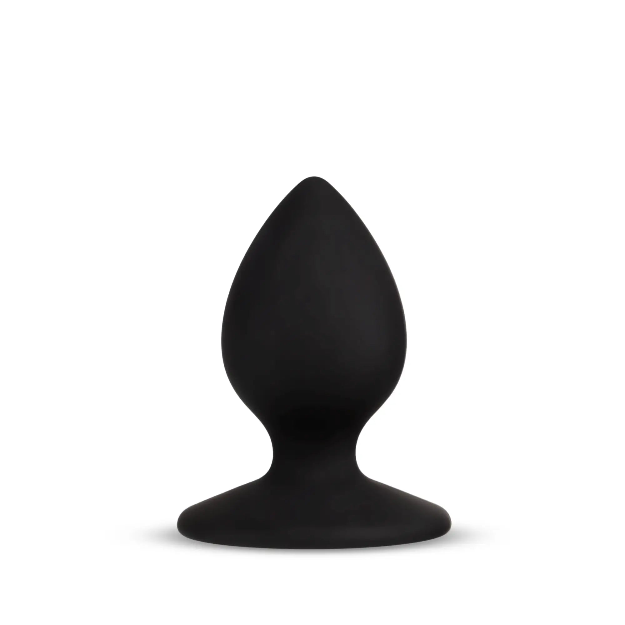 Temptasia Temptasia slut plug black black silicone anal plug with smooth teardrop head and wide stable base