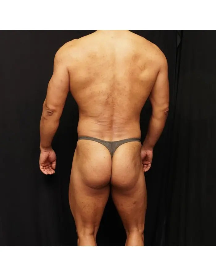 Arroyman Men's Moss Stripe Spandex Thong STN051M