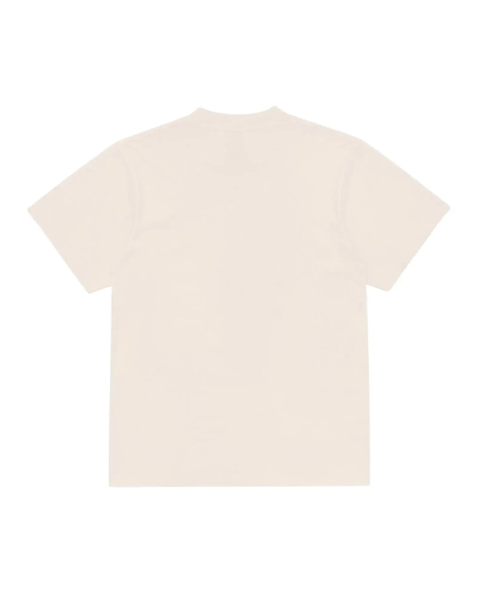 Plain, short-sleeve Superior Tee in a solid cream color, shown from the back.