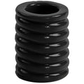 Black glossy rubber cock ring with ribbed texture from titANmen cock cage black for enhanced stimulation