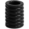 Black glossy rubber cock ring with ribbed texture from titANmen cock cage black for enhanced stimulation