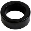 TitanMen cock ring black made of smooth black rubber with a glossy finish and uniform circular shape