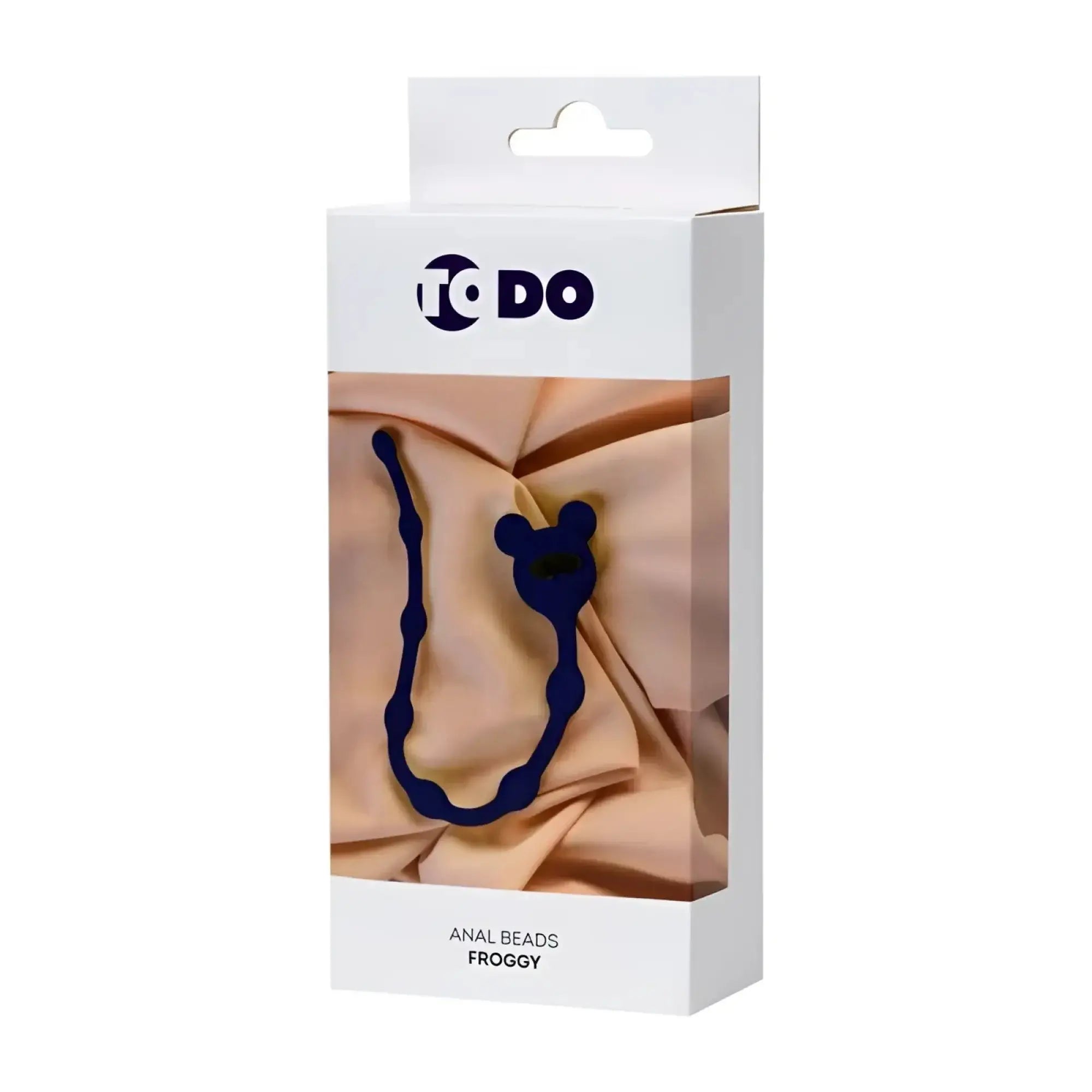 ToDo ToDo Froggy anal chain navy blue made of dark blue silicone shaped like a frog with rounded ears and small nose
