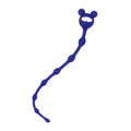 Blue silicone froggy anal chain plug with mickey mouse ears design in navy blue for intimate use