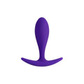 Purple silicone anal plug with curved base from todo todo hub designed for comfortable use