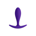 Purple silicone anal plug with curved base from todo todo hub designed for comfortable use