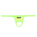 Neon green mesh thong u-station ball holder with black us logo patch in neon green u0011-300 design