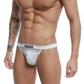 White mesh briefs with a solid white waistband featuring ua station logo from u station bow bikini gray u0052-020