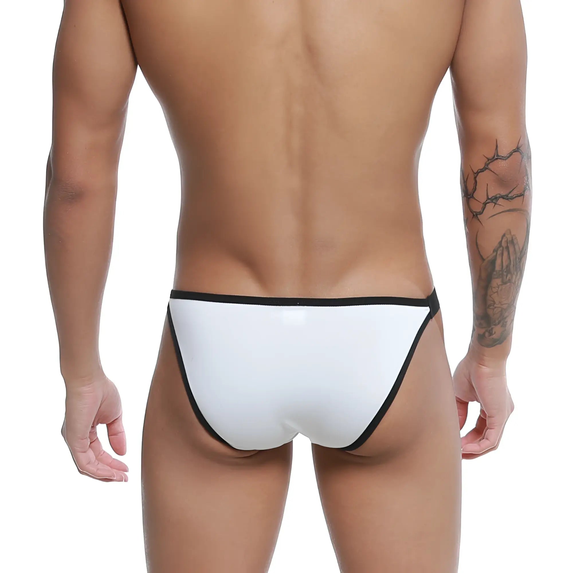 White briefs with black trim u station calypso bikini white u0012-100 suitable for casual wear