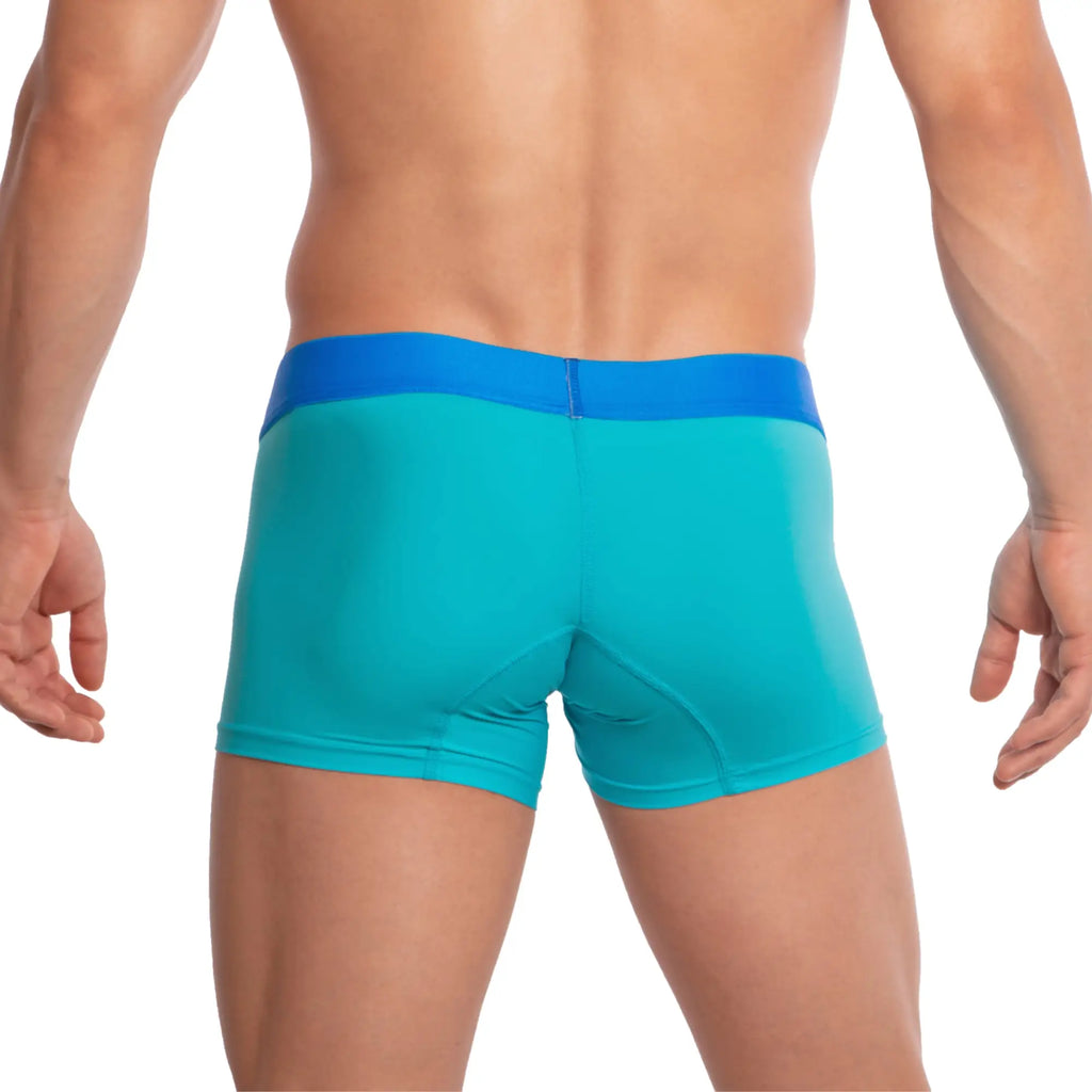 Udp udg002 boxer brief turquoise and royal blue athletic briefs with snug form-fitting design for active wear