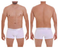 White unico 22120100101 cristalino a22 trunks seamless boxer briefs with elastic waistband and smooth fabric