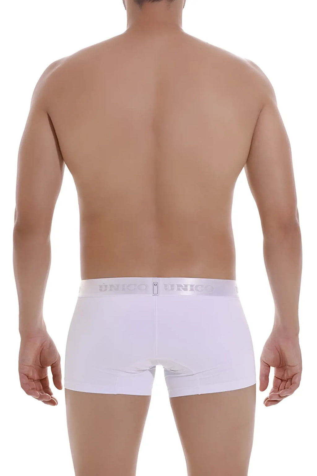 White unico 22120100101 cristalino a22 men’s briefs with subtle elastic waistband and brand logo in white color