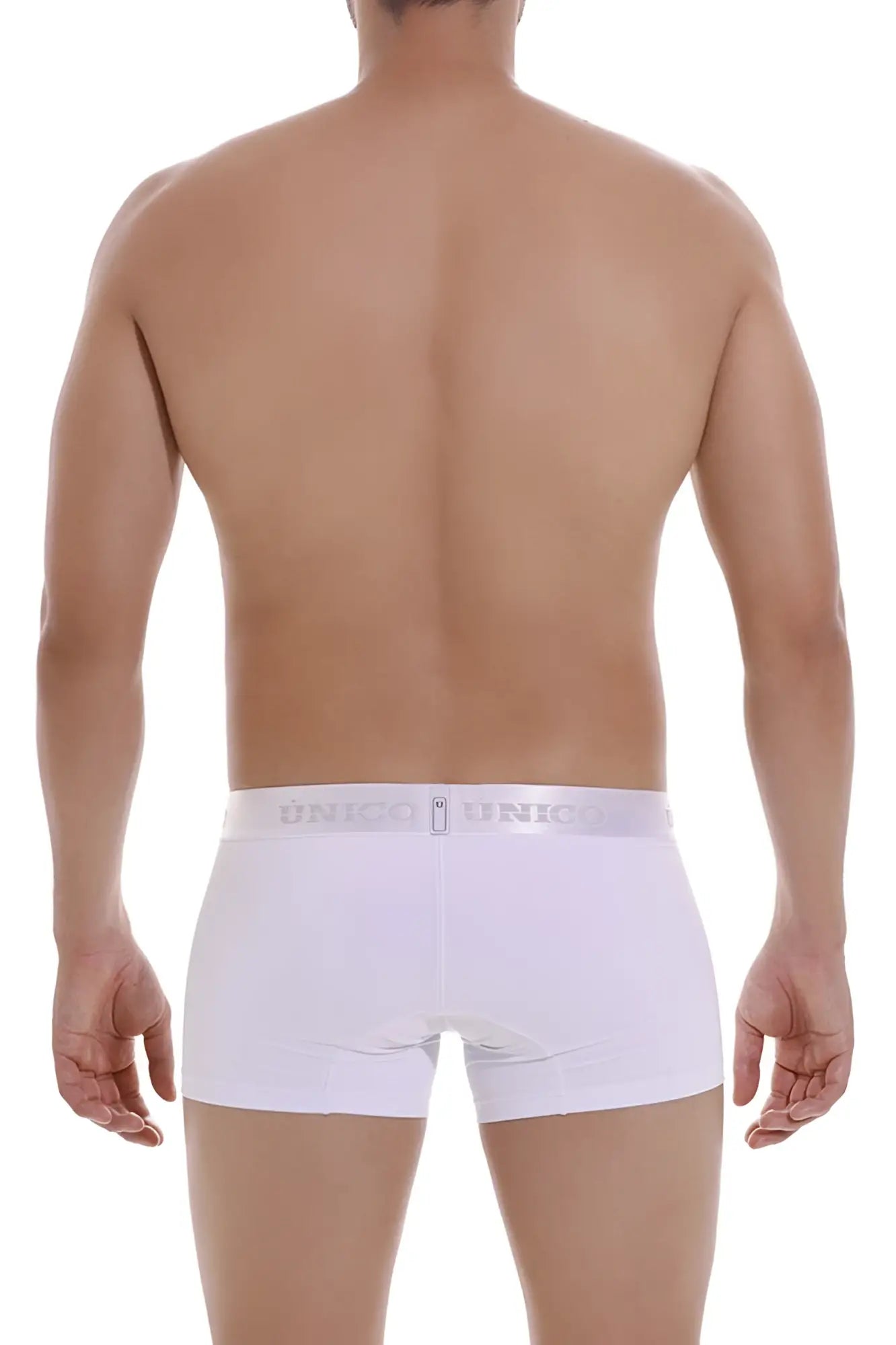 White unico 22120100101 cristalino a22 men’s briefs with subtle elastic waistband and brand logo in white color