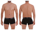Black unico 22120100103 intenso a22 men’s briefs with white logo band in soft breathable fabric