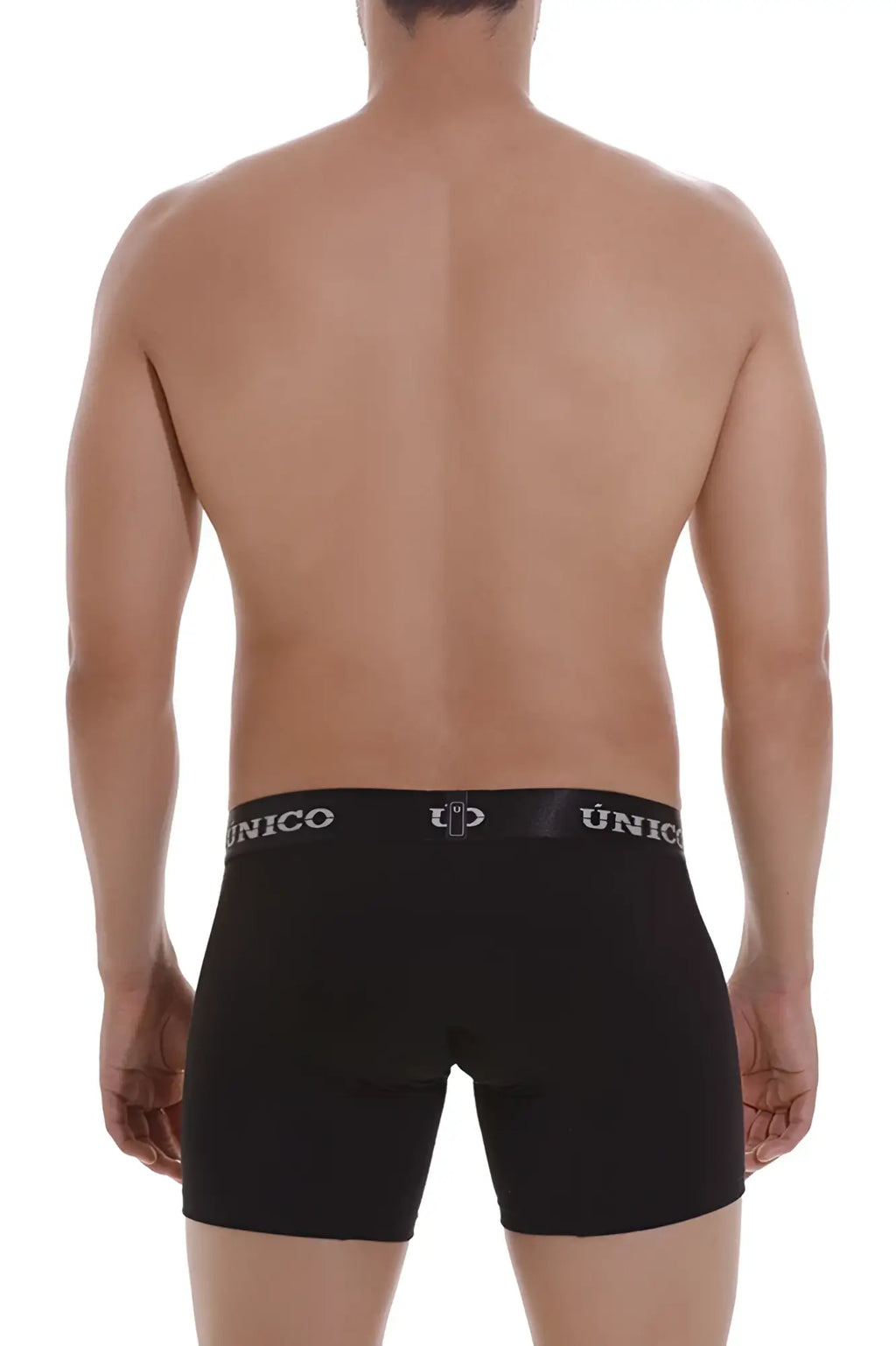 Black unico 22120100203 intenso a22 boxer briefs with sleek fitted design and branded waistband in black color