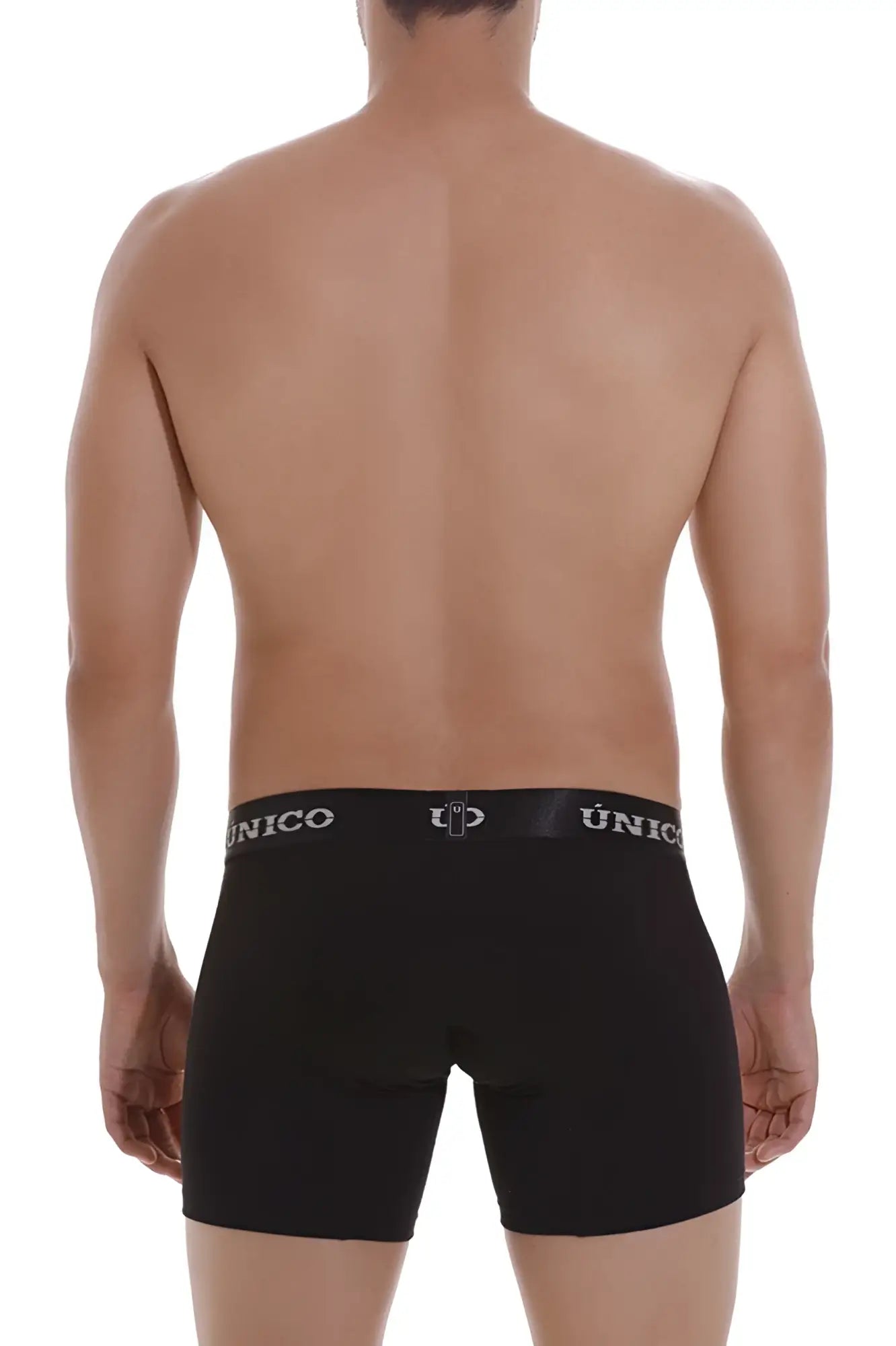 Black unico 22120100203 intenso a22 boxer briefs with sleek fitted design and branded waistband in black color