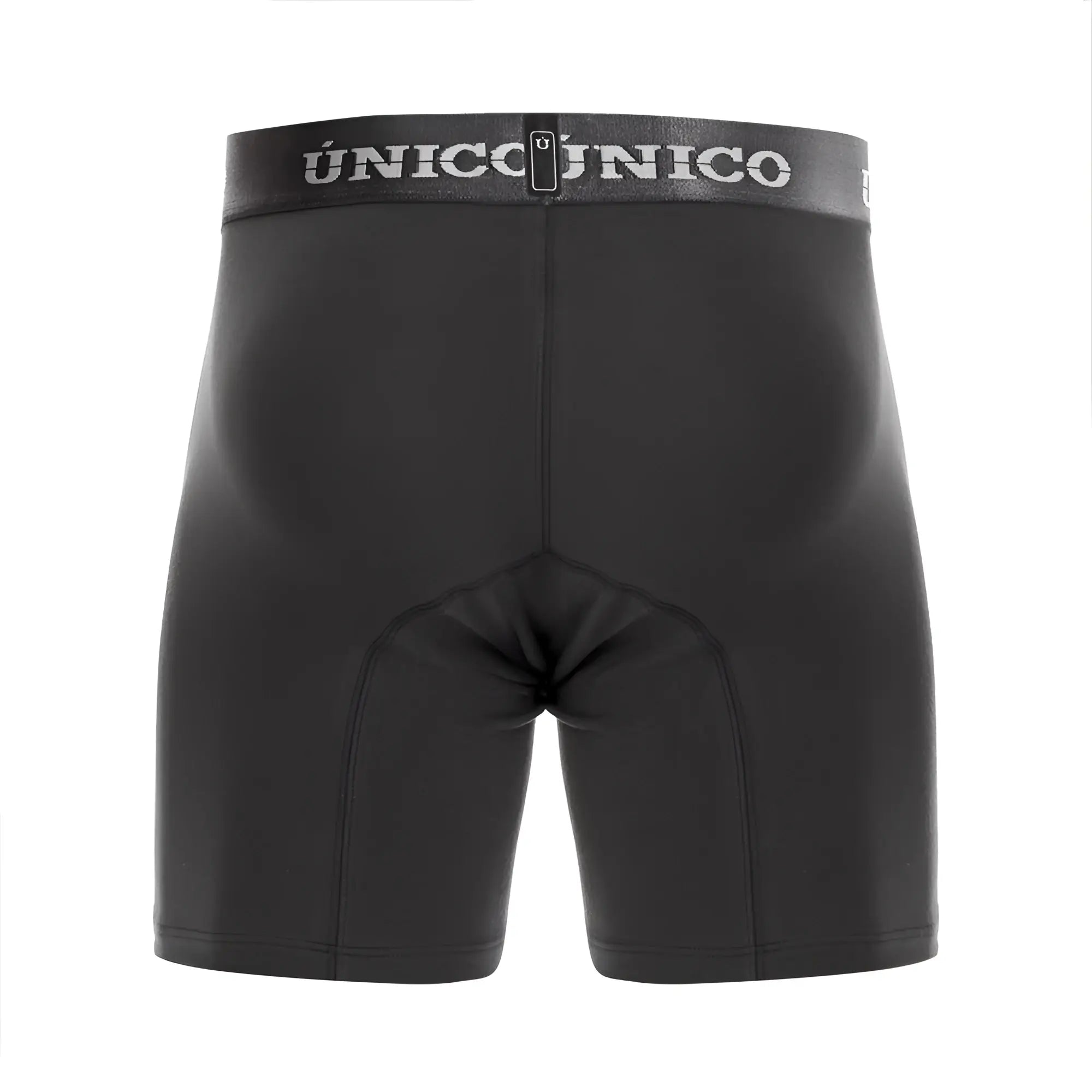 Black unico asfalto boxer briefs in dark gray with form-hugging design and reinforced seams for comfort and support