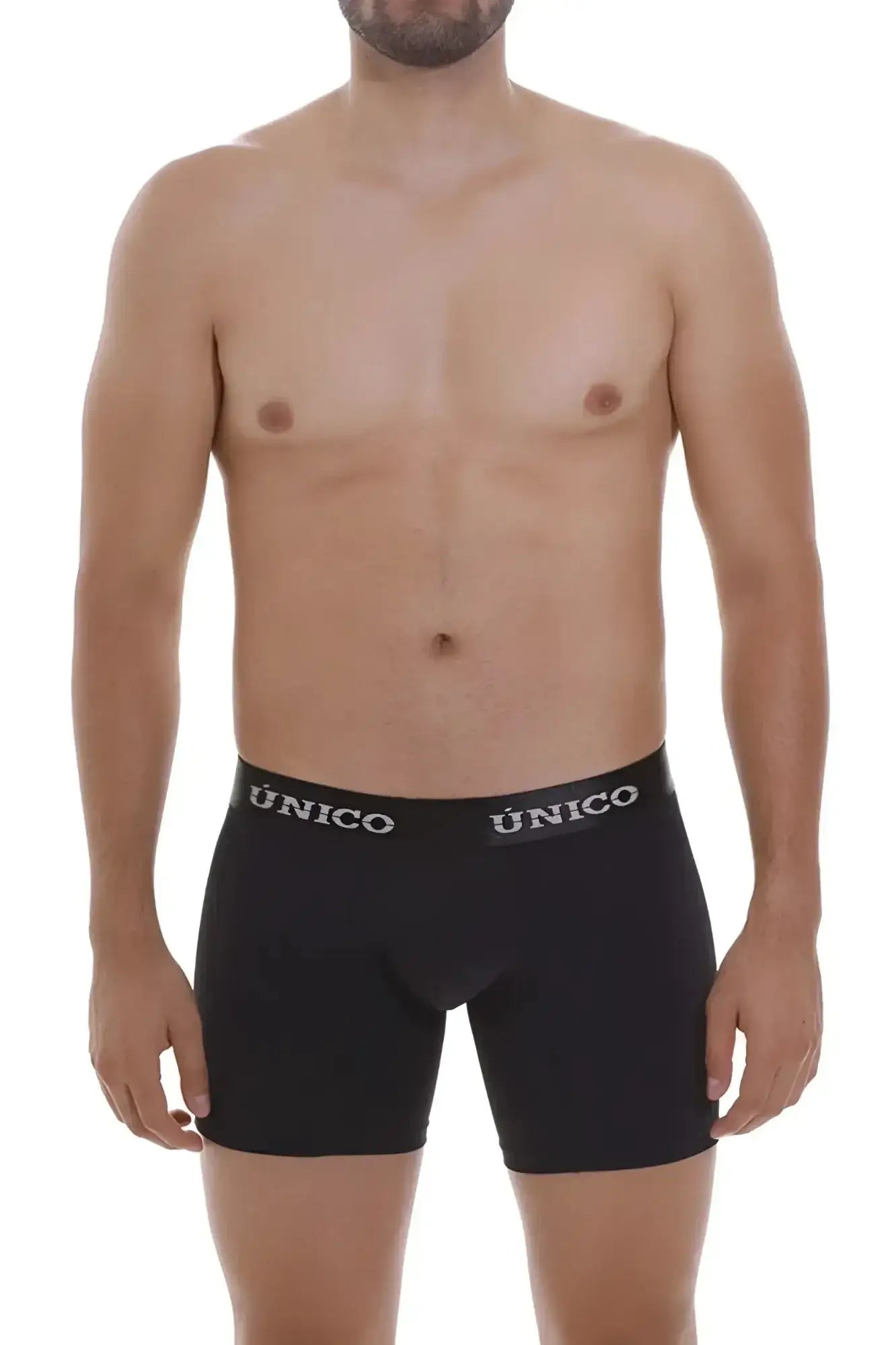 Black unico intenso m22 boxer briefs with white logo band designed for comfortable everyday wear