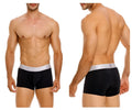 Black mens briefs unico 24110100109 argento trunks color 99 black with silver waistband and marcos branding