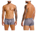 Unico tricotosa trunks in black and white zigzag patterned briefs made of soft striped fabric