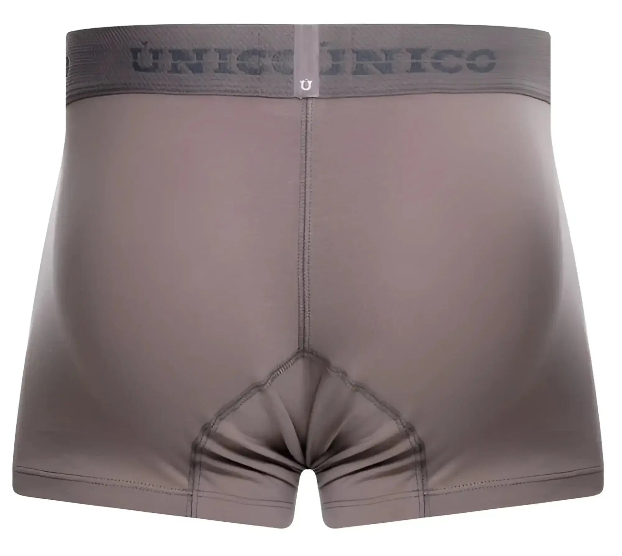 Gray unico 26020100120 ruano trunks boxer briefs with subtle textured waistband and reinforced stitching